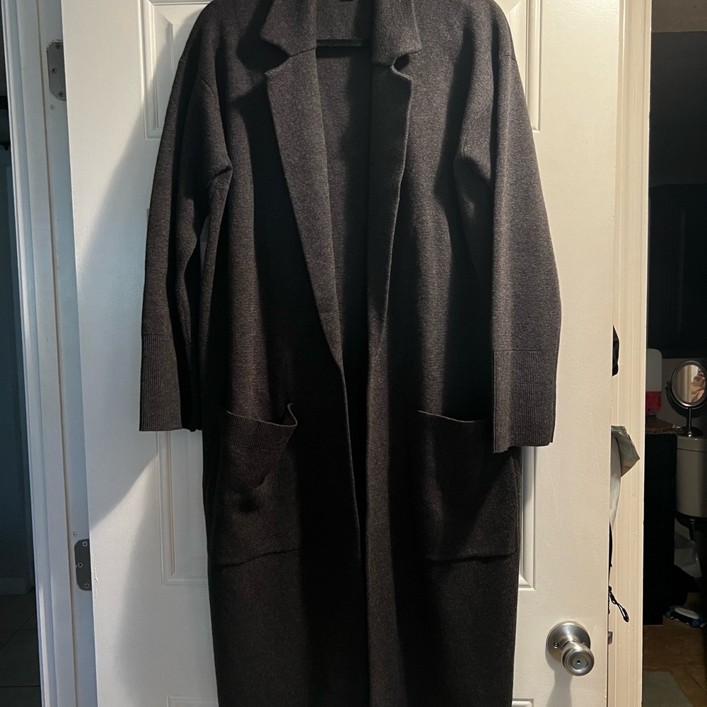 Women's J Crew Charcoal Coatigan